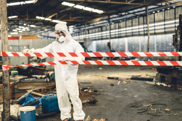 Professional Biohazard technician working in Oak City, UT